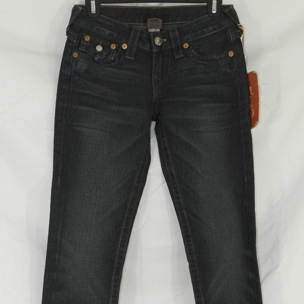 True Religion Billy Straight Leg Dark Wash Size 24